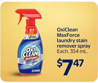 OxiClean MaxForce laundry stain remover spray