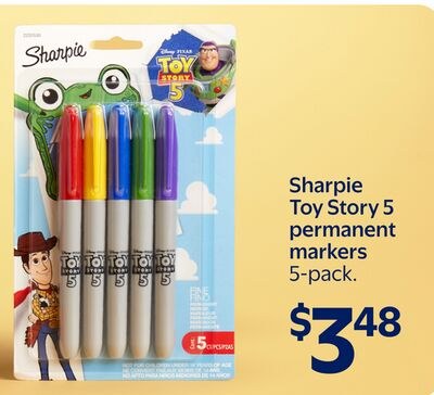 Sharpie Toy Story 5 permanent markers