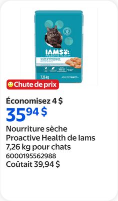 Nourriture sèche Proactive Health de Iams 7,26 …