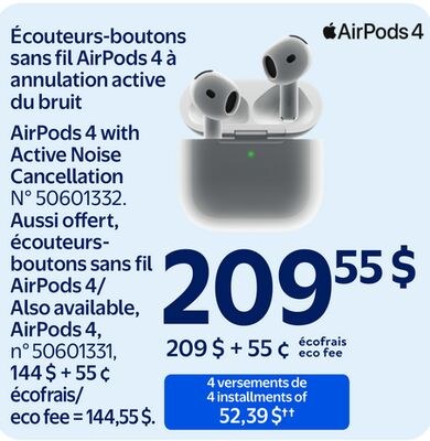 AirPods 4 with Active Noise Cancellation
