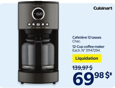 Cafetière 12 tasses