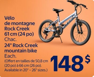 Velo de montagne Rock Creek 61 cm (24 po)