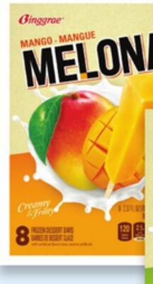 Barres de dessert glacé Melona