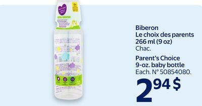 Biberon Le choix des parents