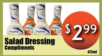 Salad Dressing Compliments