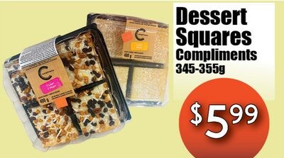 Dessert Squares Compliments