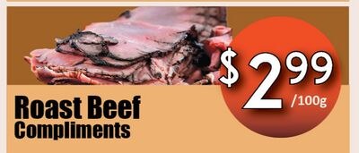 Roast Beef Compliments