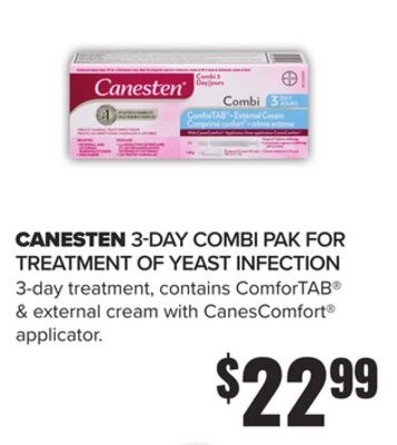 CANESTEN 3-DAY COMBI PAK YEAST
