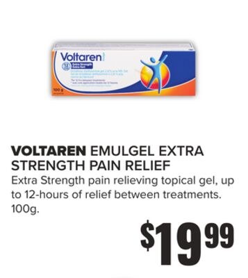 VOLTAREN EMULGEL EXTRA STRENGTH PAIN RELIEF