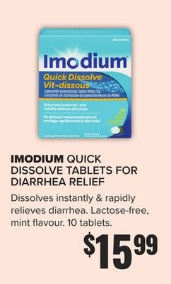 IMODIUM QUICK DISSOLVE TABLETS FOR DIARRHEA REL…