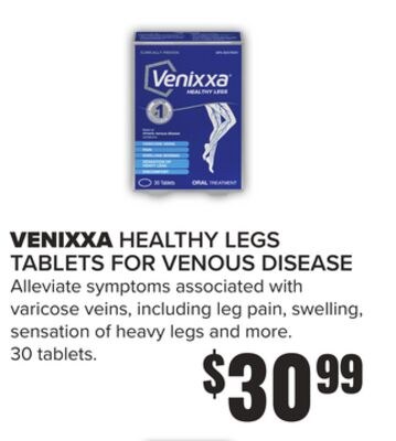 VENIXXA HEALTHY LEGS TABLETS FOR VENOUS DISEASE