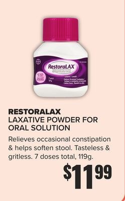 RESTORALAX LAXATIVE POWDER FOR ORAL SOLUTION