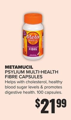 METAMUCIL PSYLIUM MULTI-HEALTH FIBRE CAPSULES