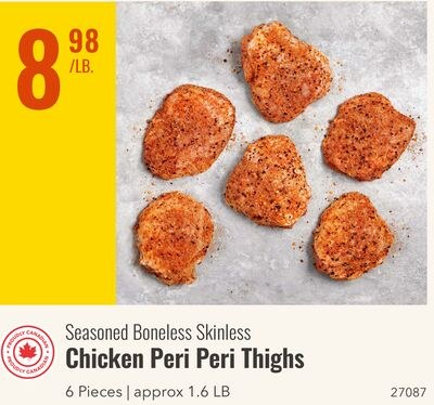 Seasoned Boneless Skinless Chicken Peri Peri Th…