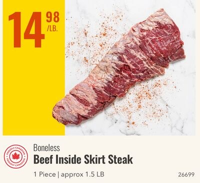 Boneless Beef Inside Skirt Steak
