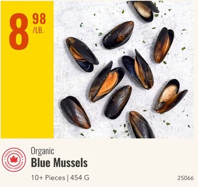 Organic Blue Mussels