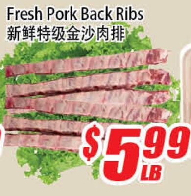 Fresh Pork Back Ribs
