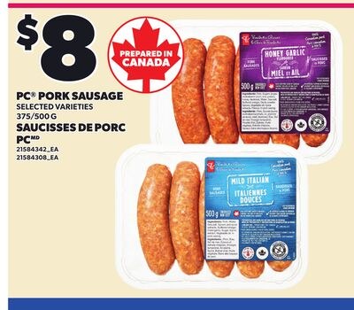 PC® PORK SAUSAGE, 375-800 G