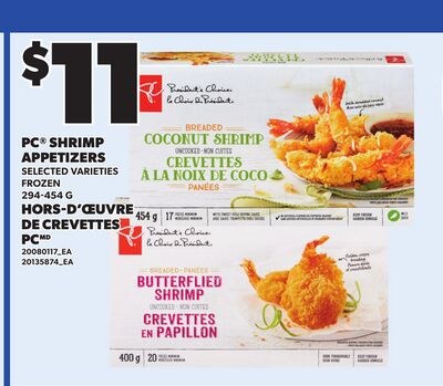 PC® SHRIMP APPETIZERS, 294-454 G