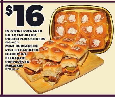 IN-STORE PREPARED CHICKEN BBQ OR PULLED PORK SL…