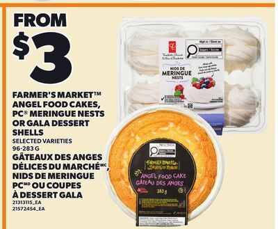FARMER'S MARKET™ ANGEL FOOD CAKES, PC® MERINGUE…