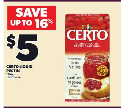 CERTO LIQUID PECTIN, 170 ML