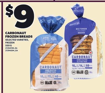 CARBONAUT FROZEN BREADS, 550 G