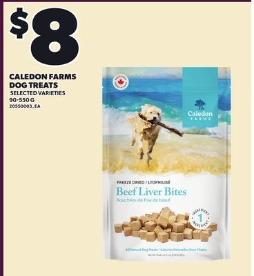 CALEDON FARMS DOG TREATS, 90-550 G