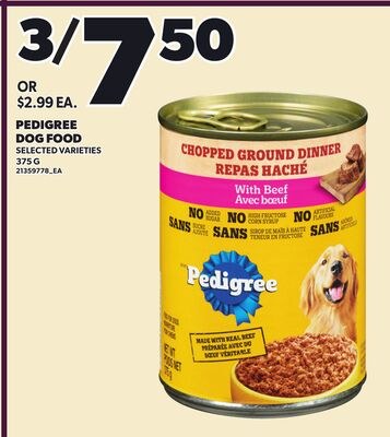PEDIGREE DOG FOOD, 375 G