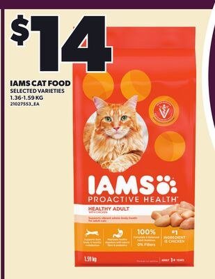 IAMS CAT FOOD, 1.59 KG
