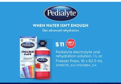 PEDIALYTE ELECTROLYTE ORAL REHYDRATION SOLUTION…