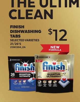 FINISH DISHWASHER TABS, 21/26'S