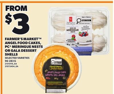 FARMER'S MARKET™ ANGEL FOOD CAKES, PC® MERINGUE…