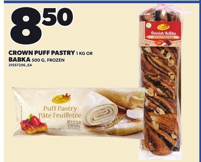 CROWN PUFF PASTRY, 1 KG OR BABKA, 500 G