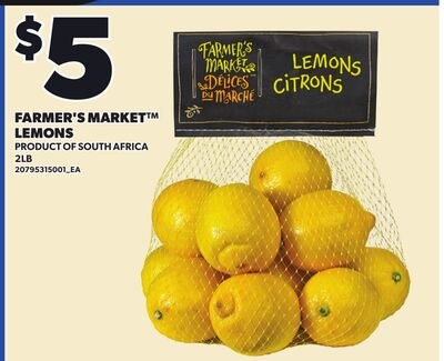 FARMER'S MARKET™ LEMONS, 2LB