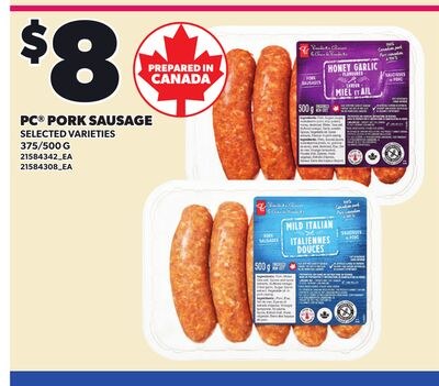 PC® PORK SAUSAGE, 375/500 G