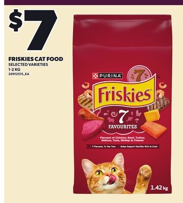 FRISKIES CAT FOOD, 1-2 KG