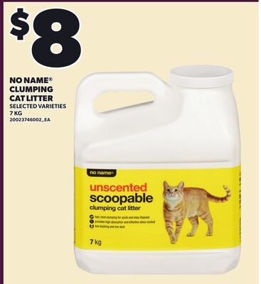 NO NAME® CLUMPING CAT LITTER, 7KG