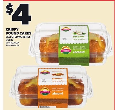 CRISPY POUND CAKES, 368 G