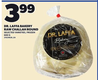 DR. LAFFA BAKERY RAW CHALLAH ROUND, 600 G