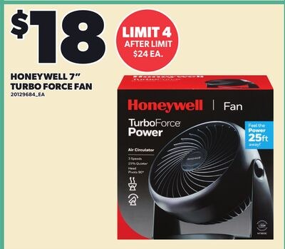 HONEYWELL 7" TURBO FORCE FAN