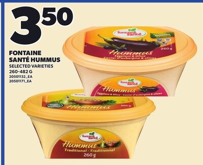 FONTAINE SANTÉ HUMMUS, 260-482 G