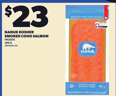 NANUK KOSHER SMOKED COHO SALMON, 300 G