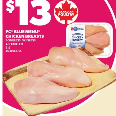 PC® BLUE MENU® CHICKEN BREASTS, 3'S