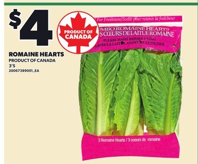 ROMAINE HEARTS, 3'S