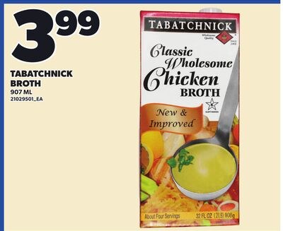 TABATCHNICK BROTH, 907 ML