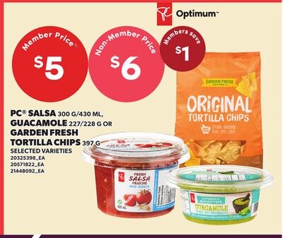 PC® SALSA, 300 G/430 ML, GUACAMOLE, 227/228 G O…