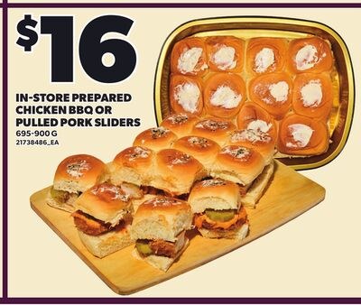 IN-STORE PREPARED CHICKEN BBQ OR PULLED PORK SL…