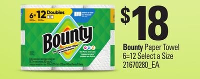 BOUNTY PAPER TOWEL, 6=12