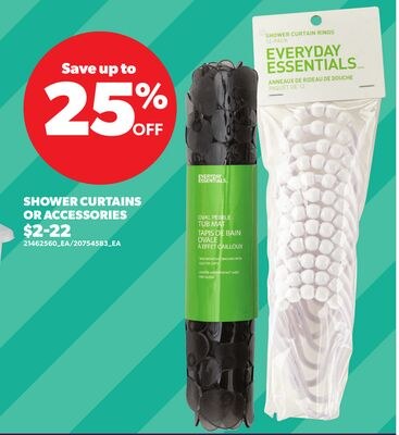 SHOWER CURTAINS OR ACCESSORIES